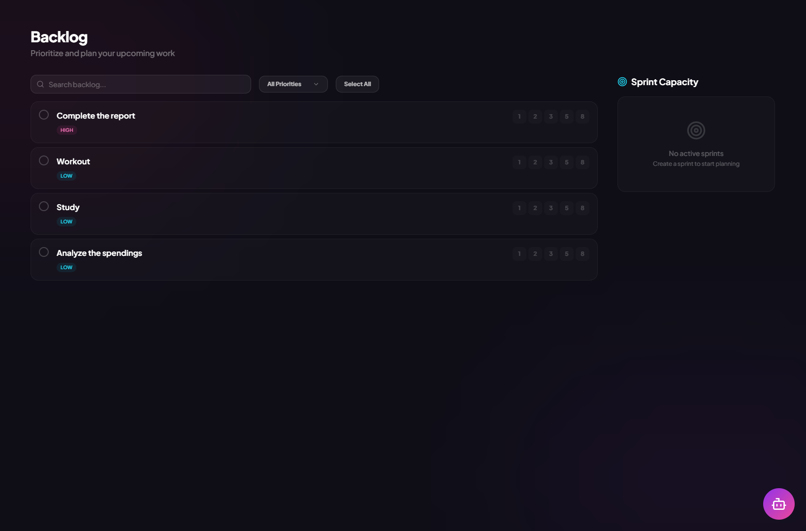 MoodLens workspace screenshot for teams comparing Jira alternatives