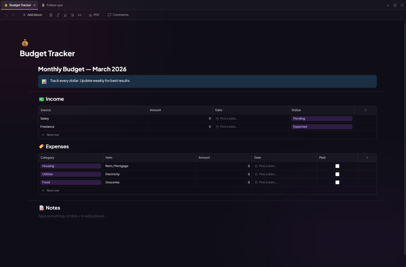 MoodLens workspace screenshot for teams comparing Notion alternatives